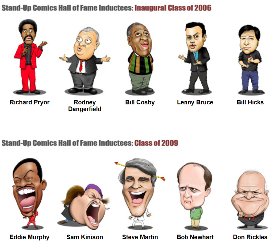 Stand-up Comics Hall of Fame thumbnails
