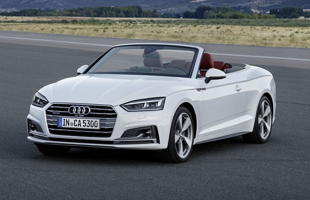Audi A5 convertible in white
