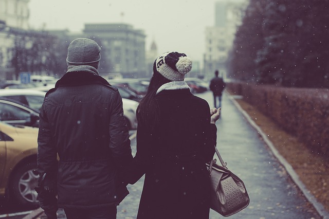 couple walking together