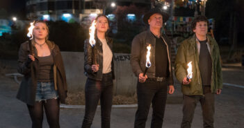 Woody Harrelson, Jesse Eisenberg, Emma Stone and Abigail Breslin in "Zombieland: Double Tap"