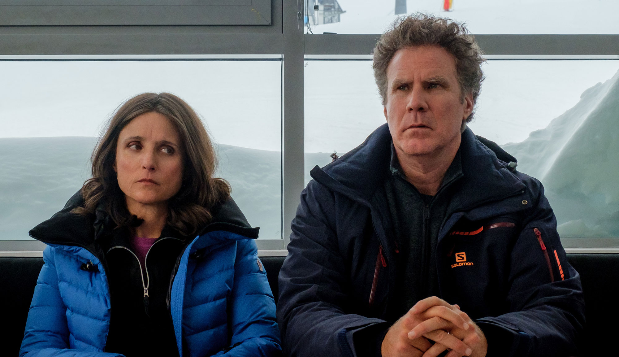 Will Ferrell and Julia Louis-Dreyfus in "Downhill"