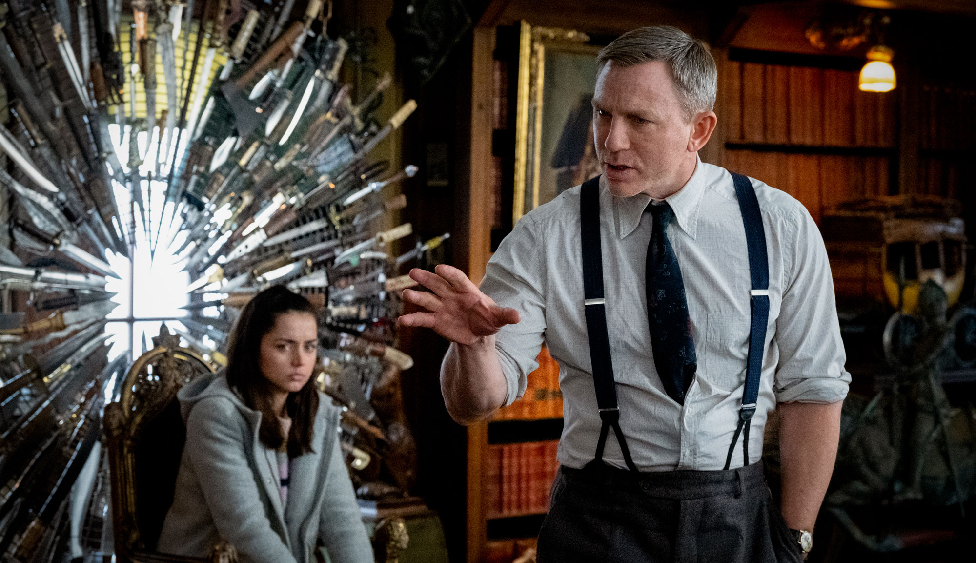 Daniel Craig and Ana de Armas in "Knives Out"