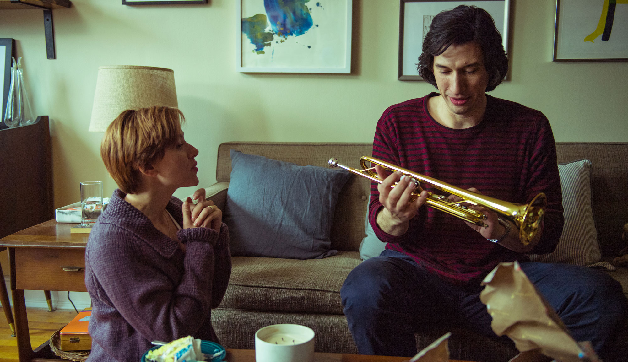 Scarlett Johansson and Adam Driver in "Marriage Story"
