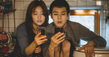 Woo-sik Choi and So-dam Park in "Parasite"