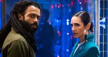 Daveed Diggs and Jennifer Connelly in "Snowpiercer"