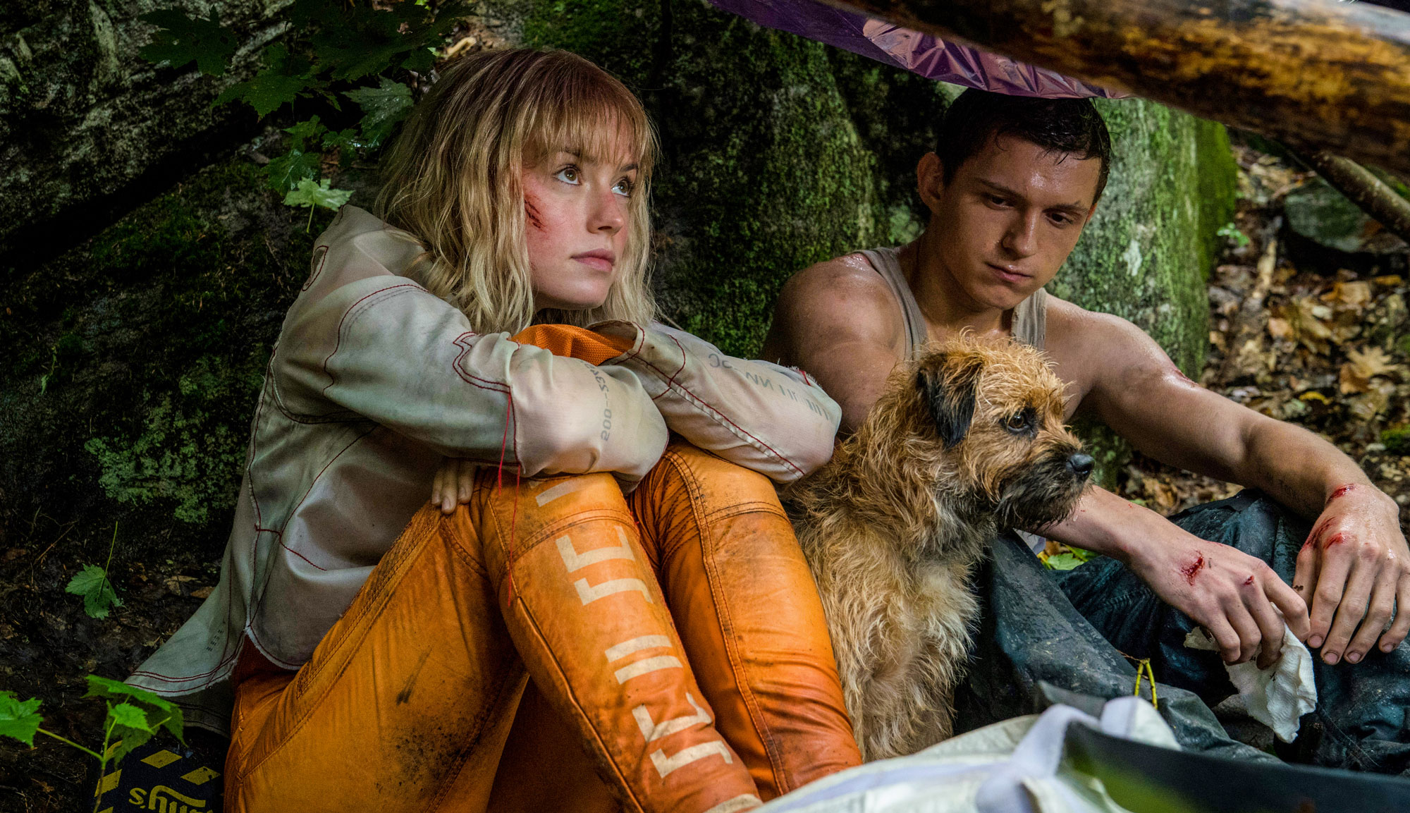 Tom Holland and Daisy Ridley in "Chaos Walking"