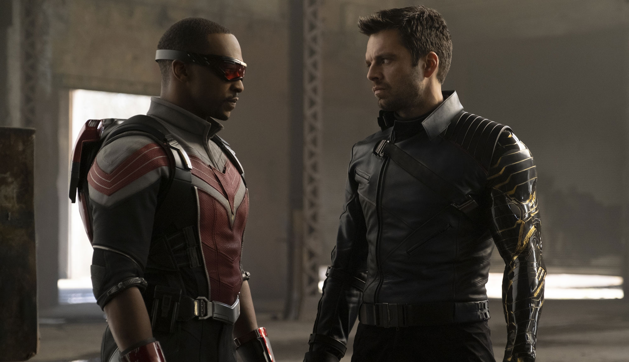 Anthony Mackie and Sebastian Stan in "The Falcon and the Winter Soldier"