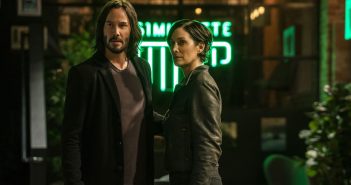 Keanu Reeves and Carrie-Anne Moss in "The Matrix Resurrections"