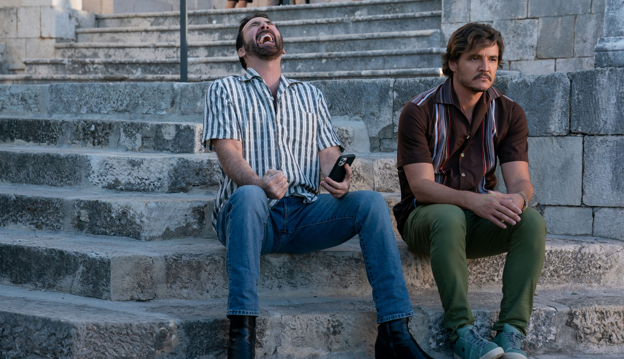Nicholas Cage and Pedro Pascal in "The Unbearable Weight of Massive Talent"