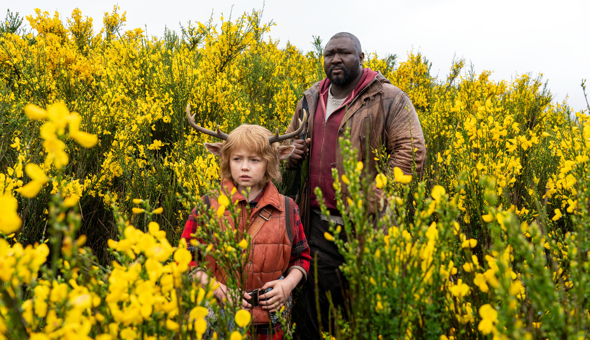 Nonso Anozie and Christian Convery in "Sweet Tooth"