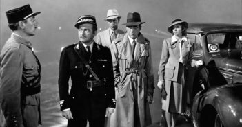 Humphrey Bogart, Ingrid Bergman, Paul Henreid and Claude Rains in "Casablanca"