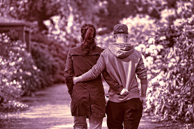 couple walking together