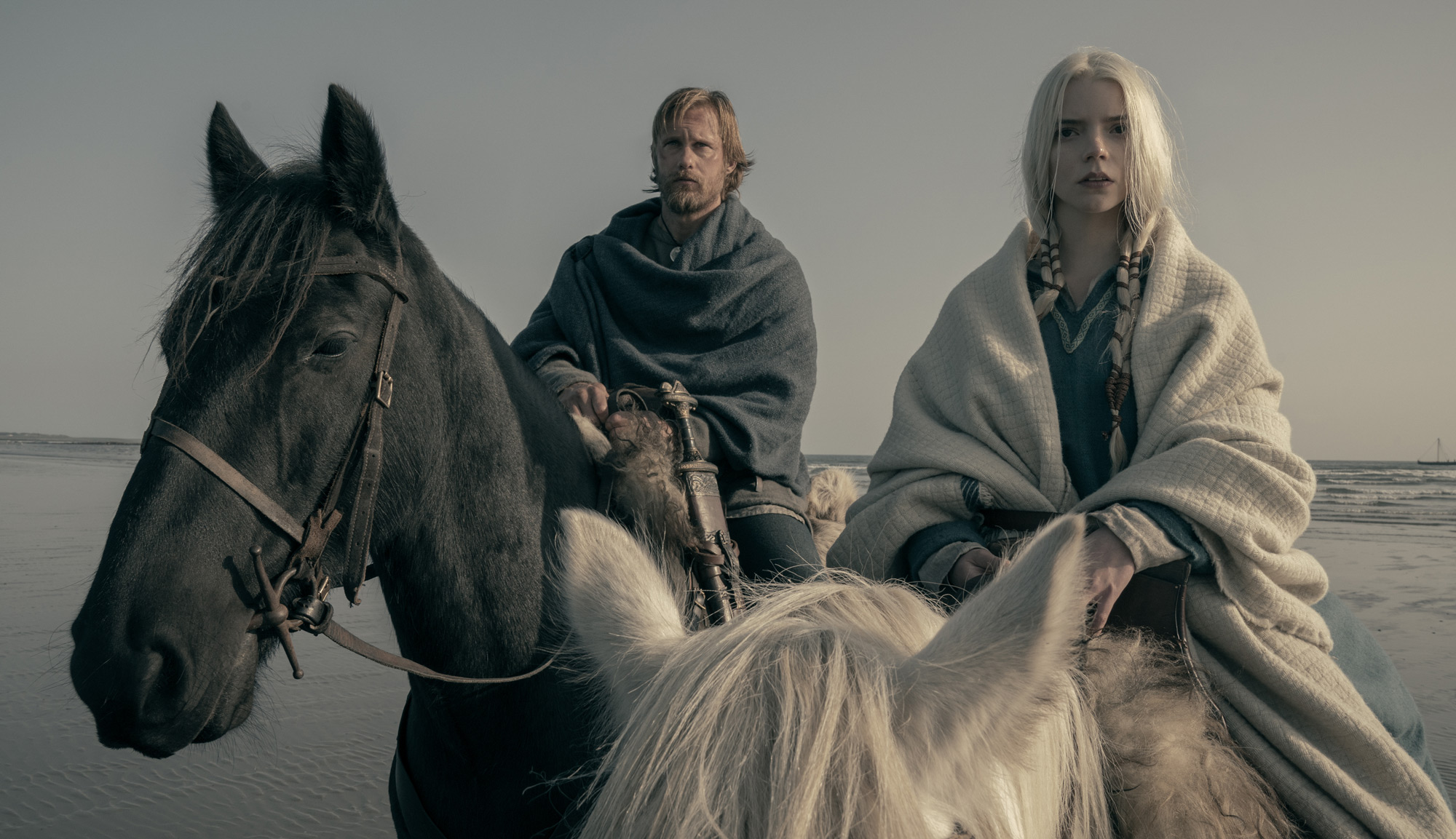 Alexander Skarsgård and Anya Taylor-Joy in "The Northman"