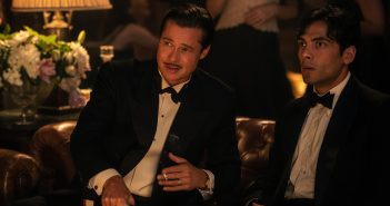 Brad Pitt and Diego Calva in "Babylon"