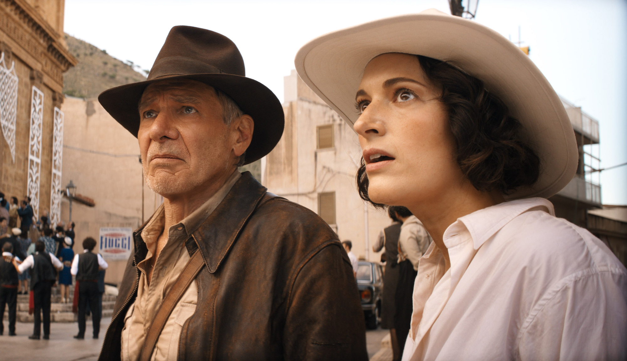 Harrison Ford and Phoebe Waller-Bridge in "Indiana Jones and the Dial of Destiny"