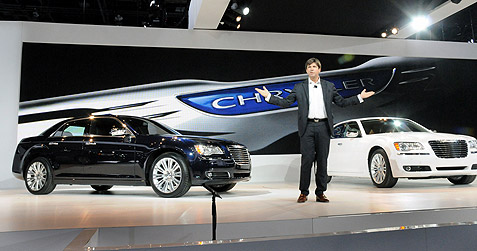 2011 Chrysler 300 at the North American International Auto Show on stage