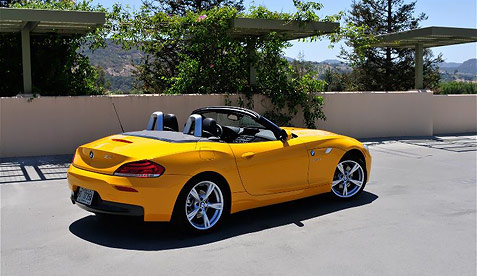 2012 BMW Z4 Convertible rear angle view