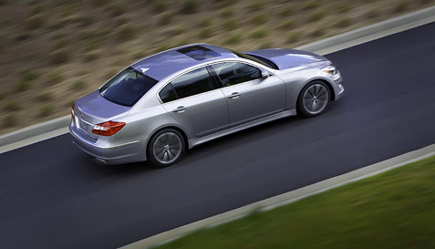 2012 Hyundai Genesis 5.0 R-Spec ariel view