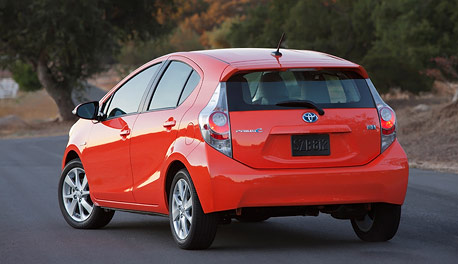 2012 Toyota Prius c rear view