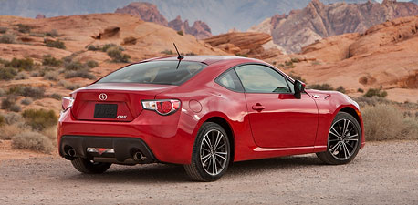 2013 Scion FR-S rear angle view
