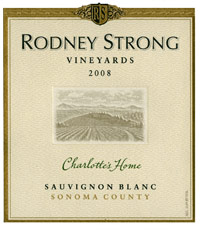 Rodney Strong Vineyards 2008 Charlotte's Home Sauvignon Blanc