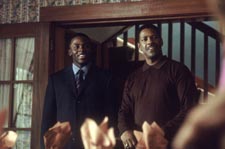 Derek Luke and Denzel Washington