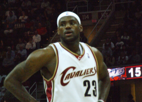 LeBron James with Cleveland