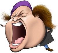 Sam Kinison illustration by Brian Smith