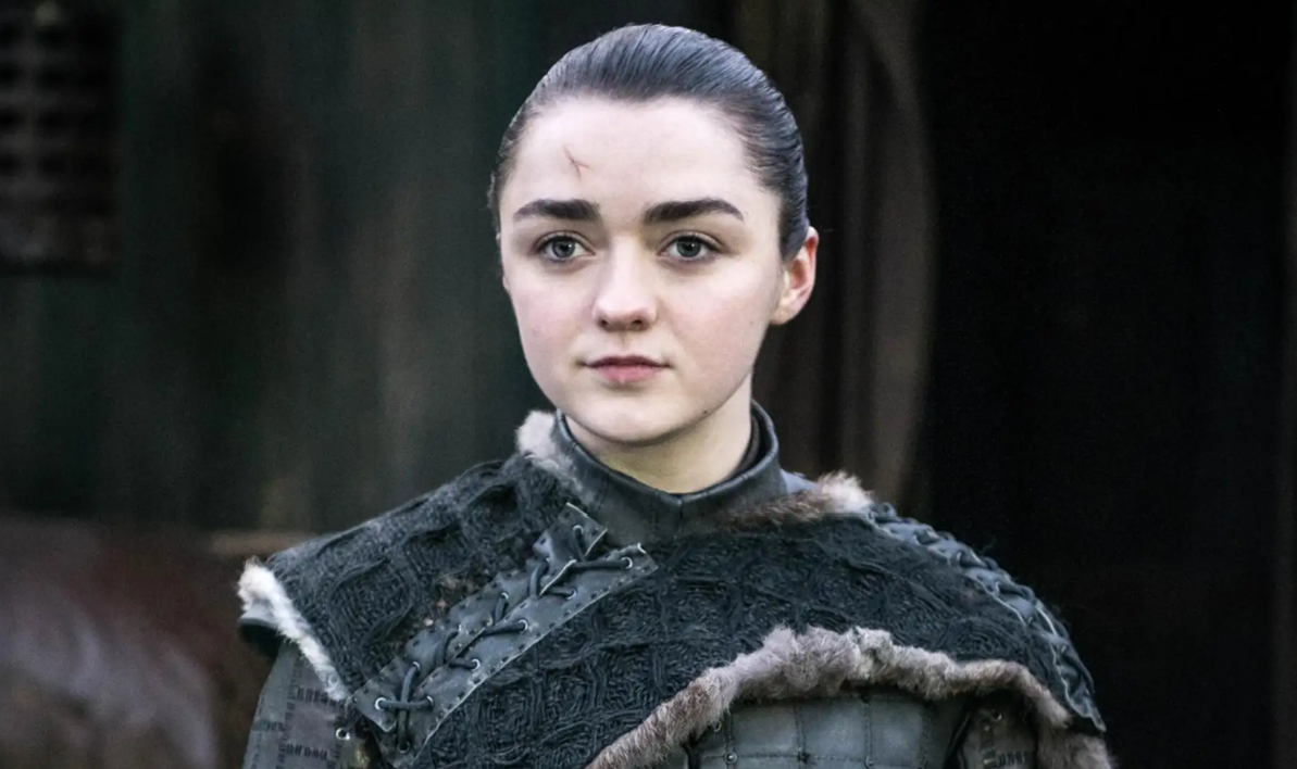 Maisie Williams as Arya Stark on Game of Thrones