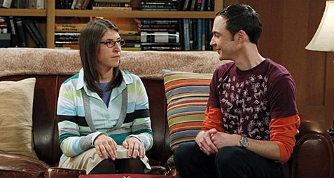 Mayim Bialik and Jim Parsons