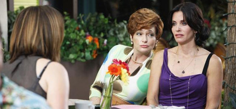 Carolyn Hennesy and Courteney Cox in Cougar Land