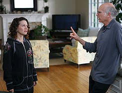 Susie Essman and Larry david in Curb Your Enthusiasm