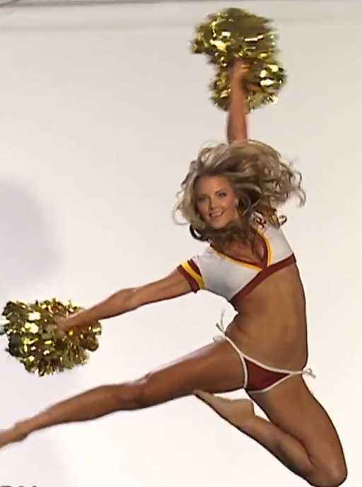 Cheerleader jumping
