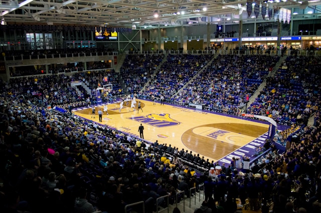 college basketball arena