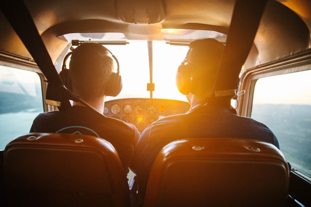 airplane cockpit