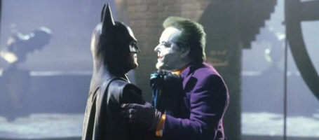 Michael Keaton and Jack Nicholson in Batman