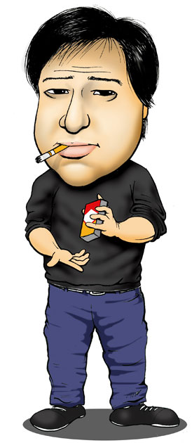 bill hicks caricature