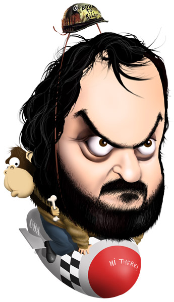 stanley kubrick caricature