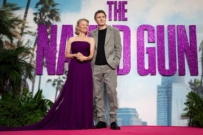 Pamela Amderson and Liam Neeson