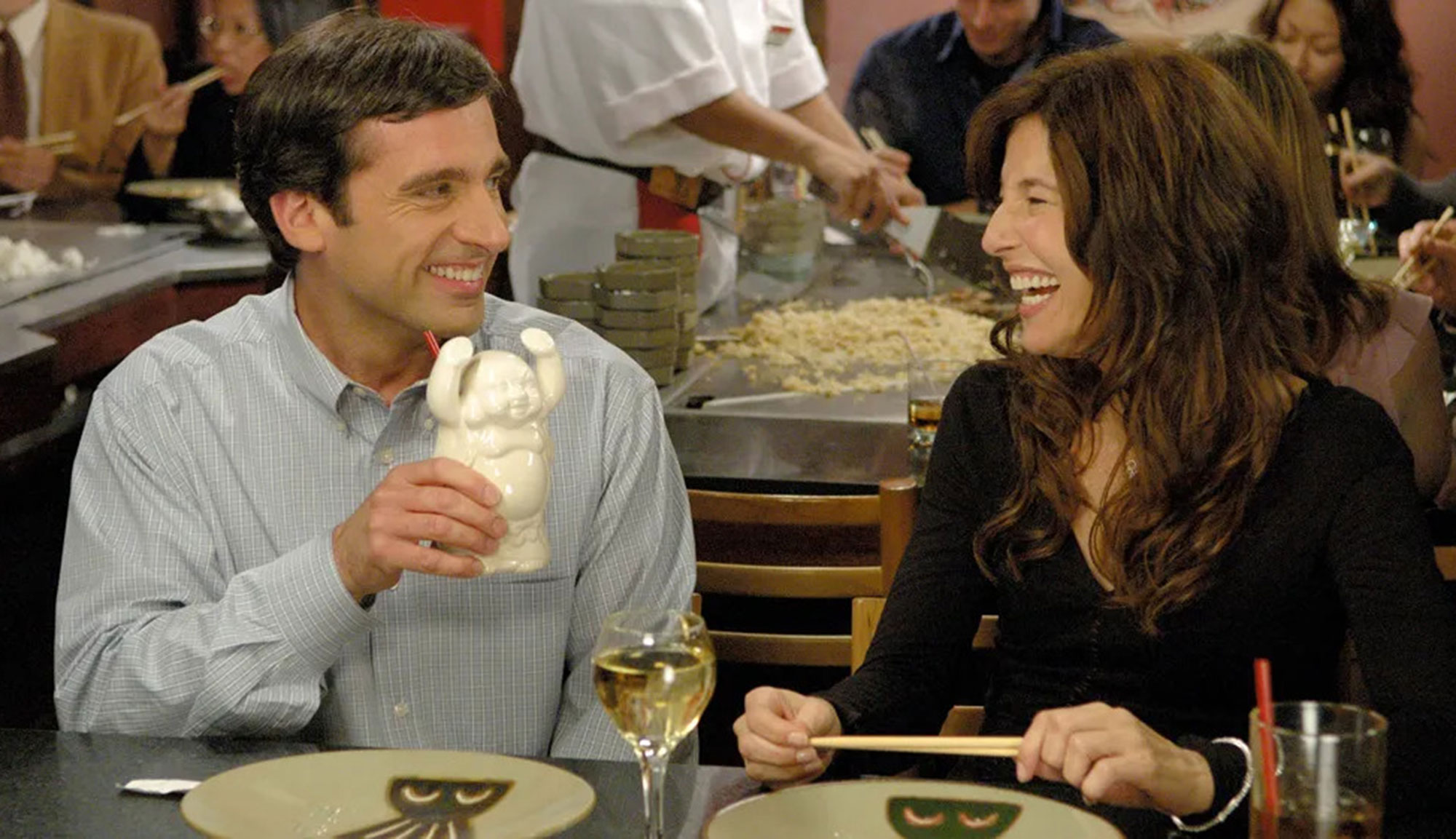 Steve Carell and Catherine Keener in "The 40-Year-Old Virgin"