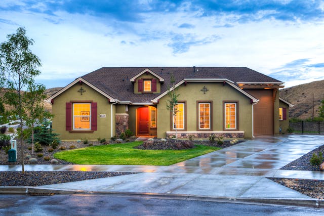 house in suburbs