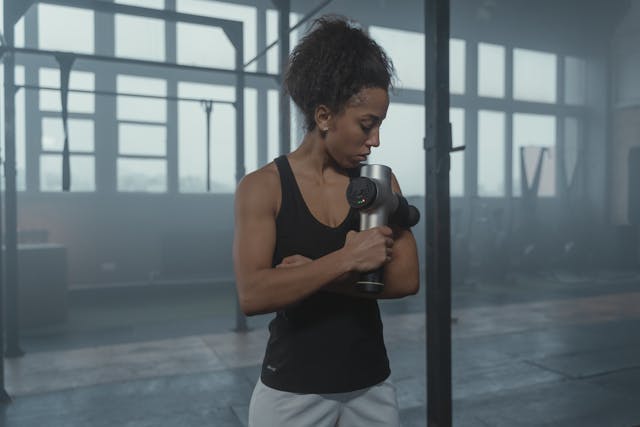woman working out