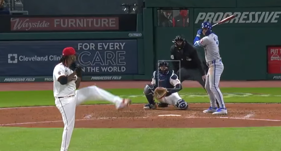 Emmanuel Clase pitching