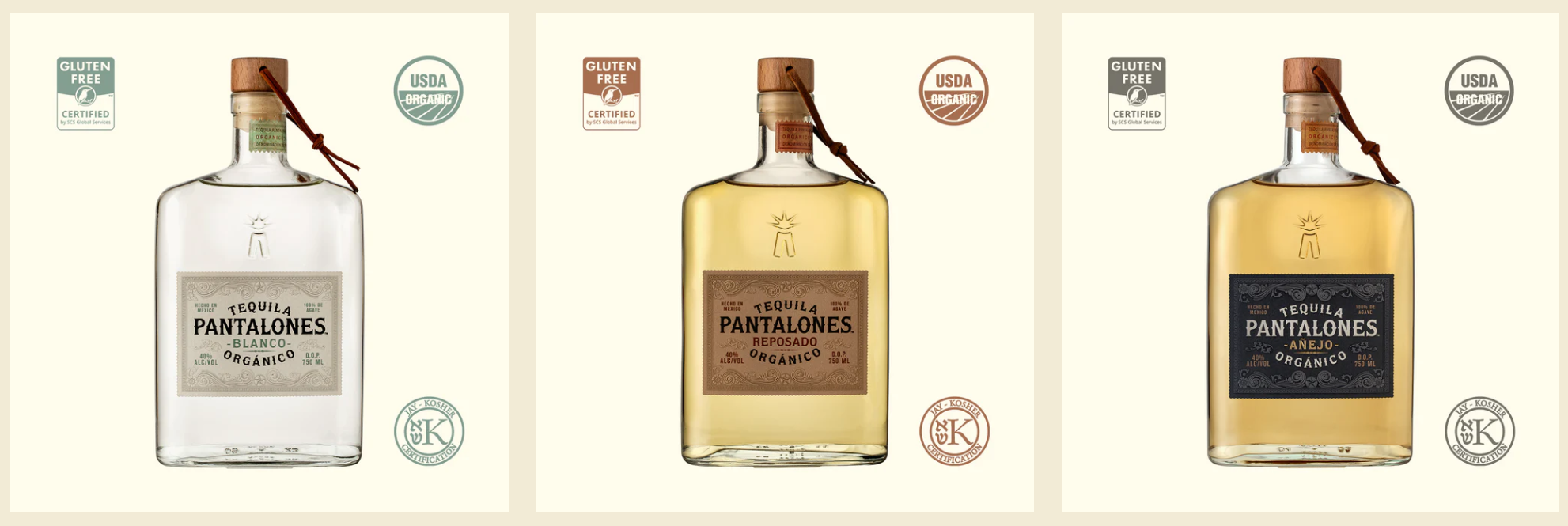 Pantalones Tequila - Blanco Reposado Anejo