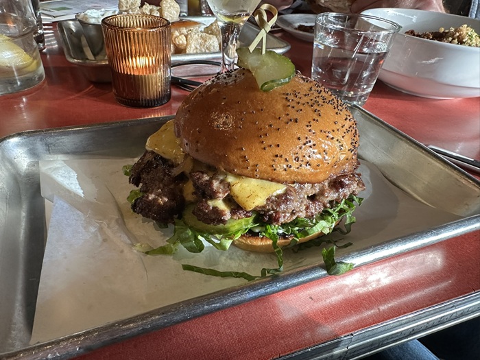 Smashburger at Never Say Dive Bar in Cleveland