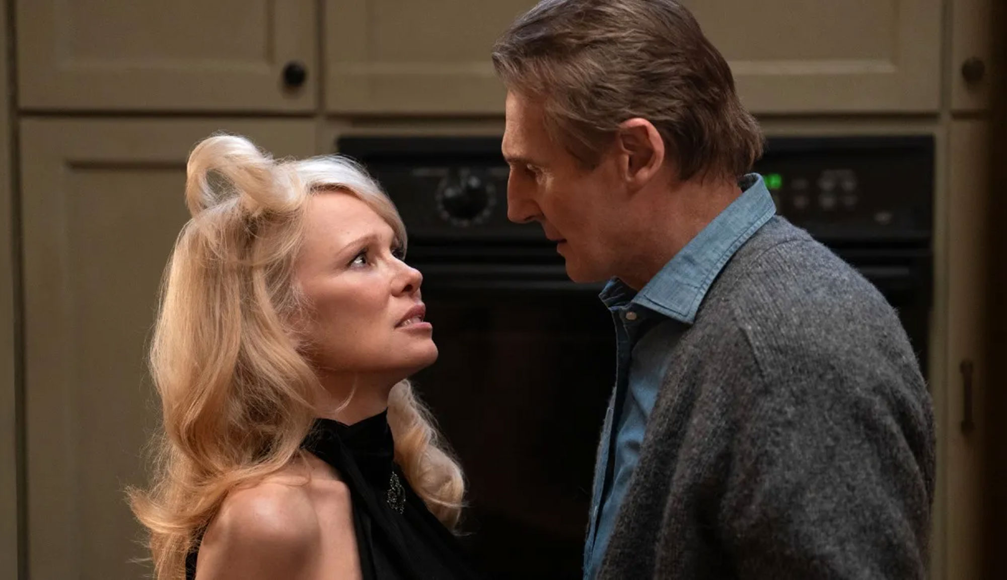 Liam Neeson and Pamela Anderson in "The Naked Gun"