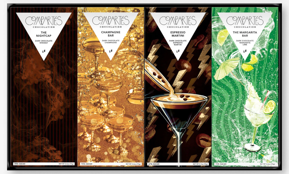 Compartés Boozy Chocolate Bar Gift Box