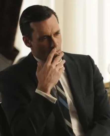 Mad Men - Don Draper smoking a cigarette