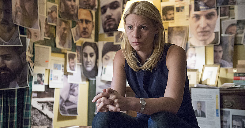 homeland 2015 power rankings Claire Danes as Carrie Mathison sitting