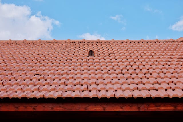 clay shingles on roof